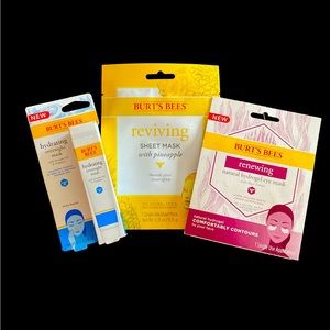 🆕BURTS BEES BUNDLE: Hydrating Overnight Mask, Reviving Mask & Hydrogel 👁️ Mask